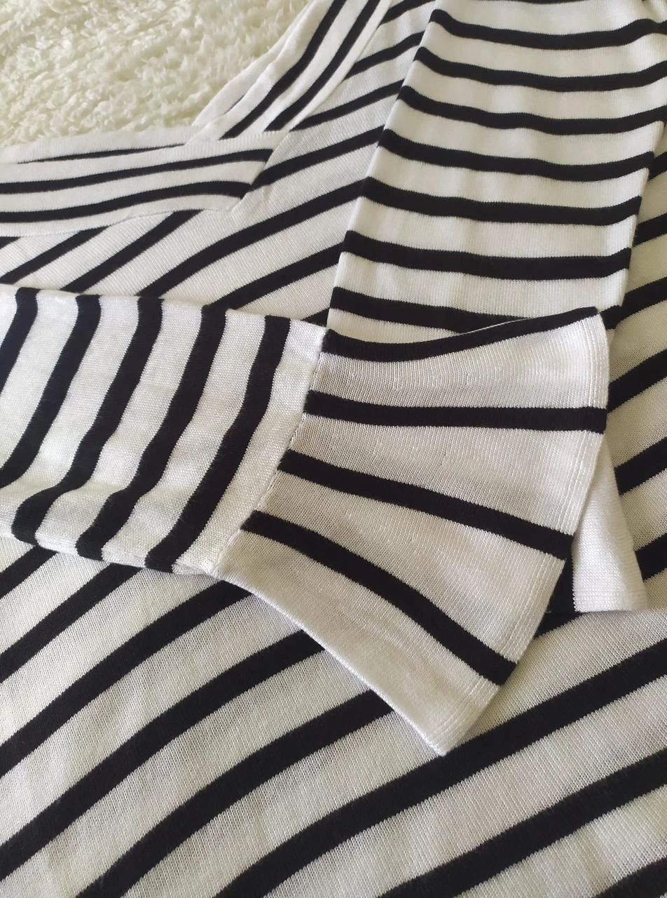 Breton Orsay L Pull rayé à épaules dénudées – photo 2